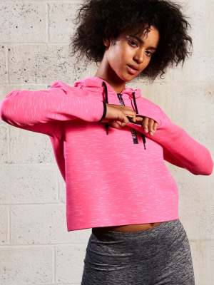 Sd Sport Gym Tech Luxe Crop Hoodie