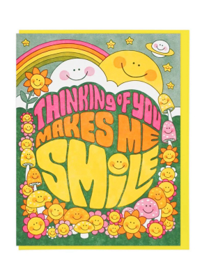 Thinking Of You Makes Me Smile Card