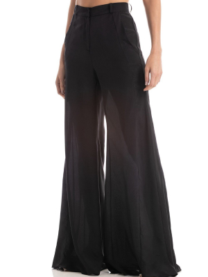 Solid Wide-leg Pants