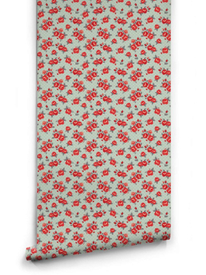 Red Roses Wallpaper From The Love Mae Collection By Milton & King