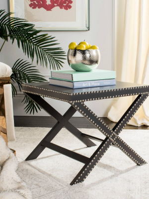 Janine X End Table - Gray - Safavieh