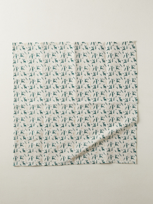 Reindeer Linen Napkins, Set Of 2