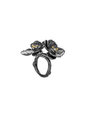 Orchid Ring With Diamonds