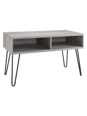 Heywood 42" Retro Tv Stand Sonoma Oak/gunmetal Gray - Room & Joy