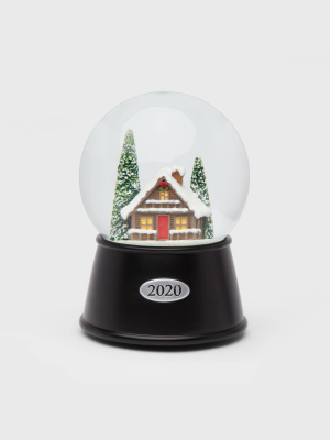 5.5" X 3.8" Cabin Musical Snow Globe - Wondershop™