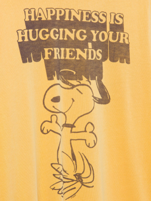 Peanuts Happiness Is Hugging Your Friends Vintage Tee