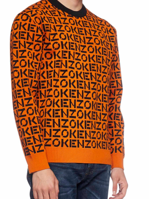 Kenzo Monogram Printed Crewneck T-shirt