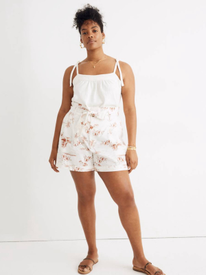 Paperbag Shorts In Paradise Toile