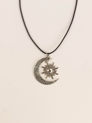 Sun Moon Necklace (2 Colors)