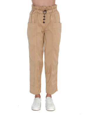 Pinko Gathered High-waisted Pants