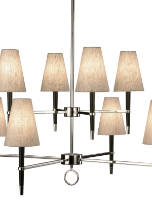 Ventana Two-tier Chandelier Polished Nickel