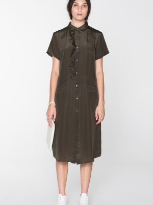 Gorilla Shirt Dress - Khaki