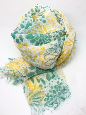 Summer Scarf - Lemon Lime