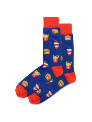 Men's Burger And Fries Crew Socks