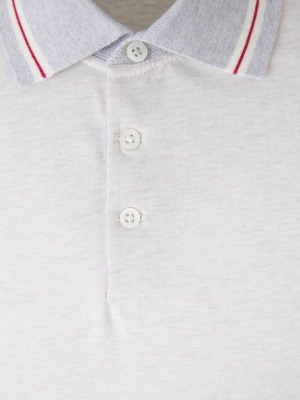 Brunello Cucinelli Contrast Detail Polo Shirt