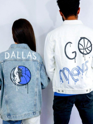 'go Mavs' Denim Jacket - Men