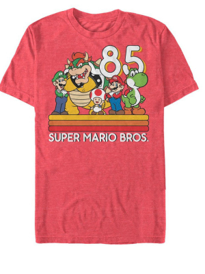 Men's Nintendo Super Mario Bros Group 85 T-shirt