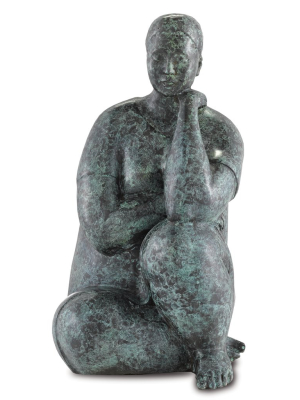 Lady Meditating Bronze