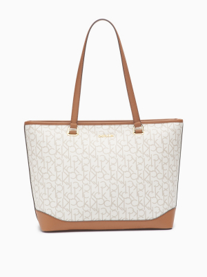 Mercy Monogram Logo Tote Bag