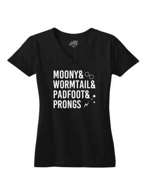 Mooney Wormtail Padfoot Prongs Tshirt