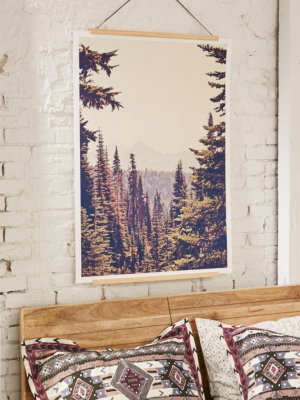 Kurt Rahn Mountains Through The Trees Art Print