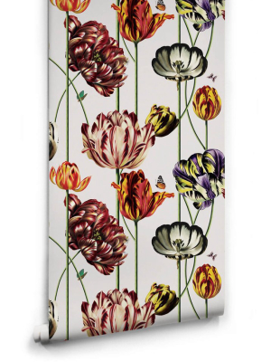 Tulipa Wallpaper (two Rolls) In Canvas From The Kingdom Home Collection By Milton & King