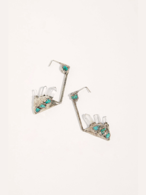 Palm Crystal Earrings