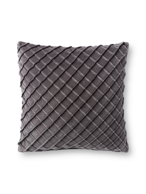 Charcoal Velvet Pillow