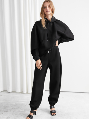 Oversized Scuba Drawstring Trousers