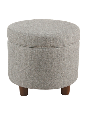 Round Storage Ottoman - Homepop