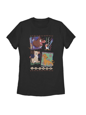 Women's Lion King Retro 90's Savannah Friends T-shirt