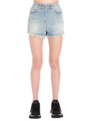 Givenchy Zip-up Frayed Shorts