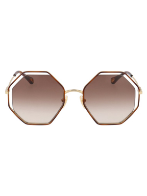 Chloé Eyewear Octagonal Frame Sunglasses