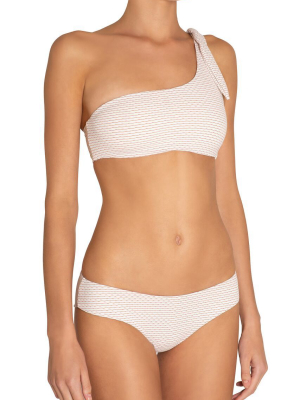 Eberjey Sorento Summer Marion Bikini Top - White/sunset Rose