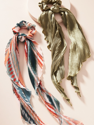 Pleated Hair Scarf Set