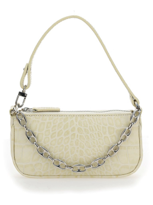 By Far Rachel Mini Embossed Shoulder Bag