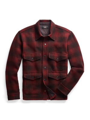 Plaid Wool Workshirt Sweater