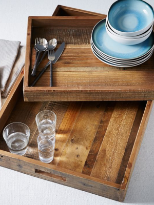 Reclaimed Wood Trays