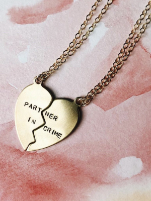 Partner In Crime Necklaces (set Of 2)