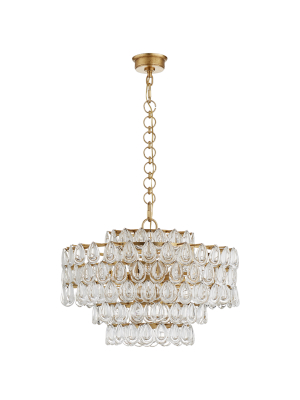 Liscia Medium Chandelier In Various Colors