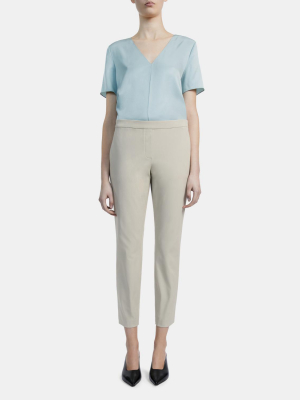 Slim Pull-on Pant In Stretch Cotton