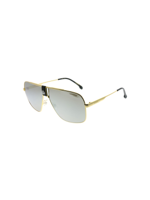 Carrera Navigator Carrera 1018/s Rhl T4 Unisex Aviator Sunglasses Gold 63mm