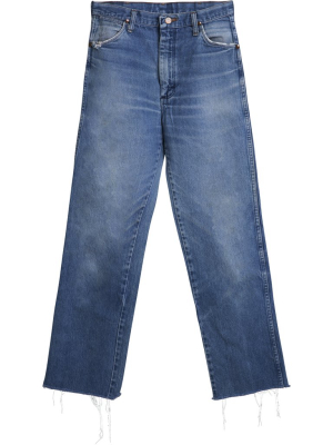 Vintage Wrangler Jeans Blue Dark Wash - Cut Off