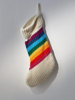 Pendleton Uo Exclusive Rainbow Knit Stocking