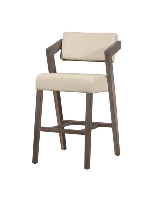 Snyder 26" Nonswivel Counter Height Barstool Aged Gray/ecru - Hillsdale Furniture