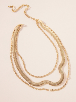 Serpentine Layered Necklace