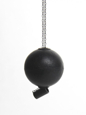 Leather Sphere Necklace (sphere Necklace Black)