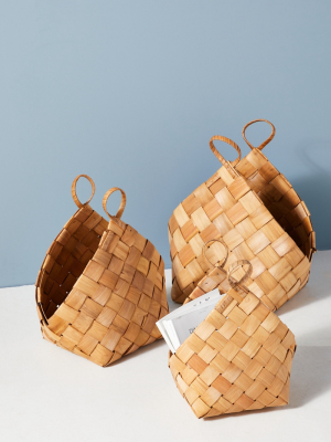 Corena Woven Baskets, Set Of 3