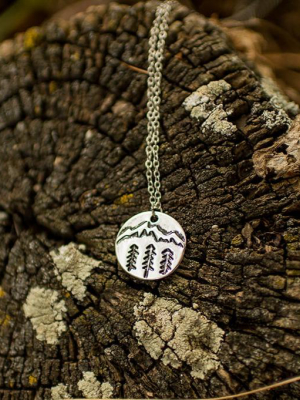 Landscape Coin Necklace