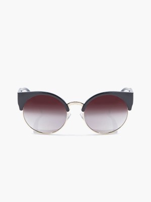 Half-rim Frame Sunglasses